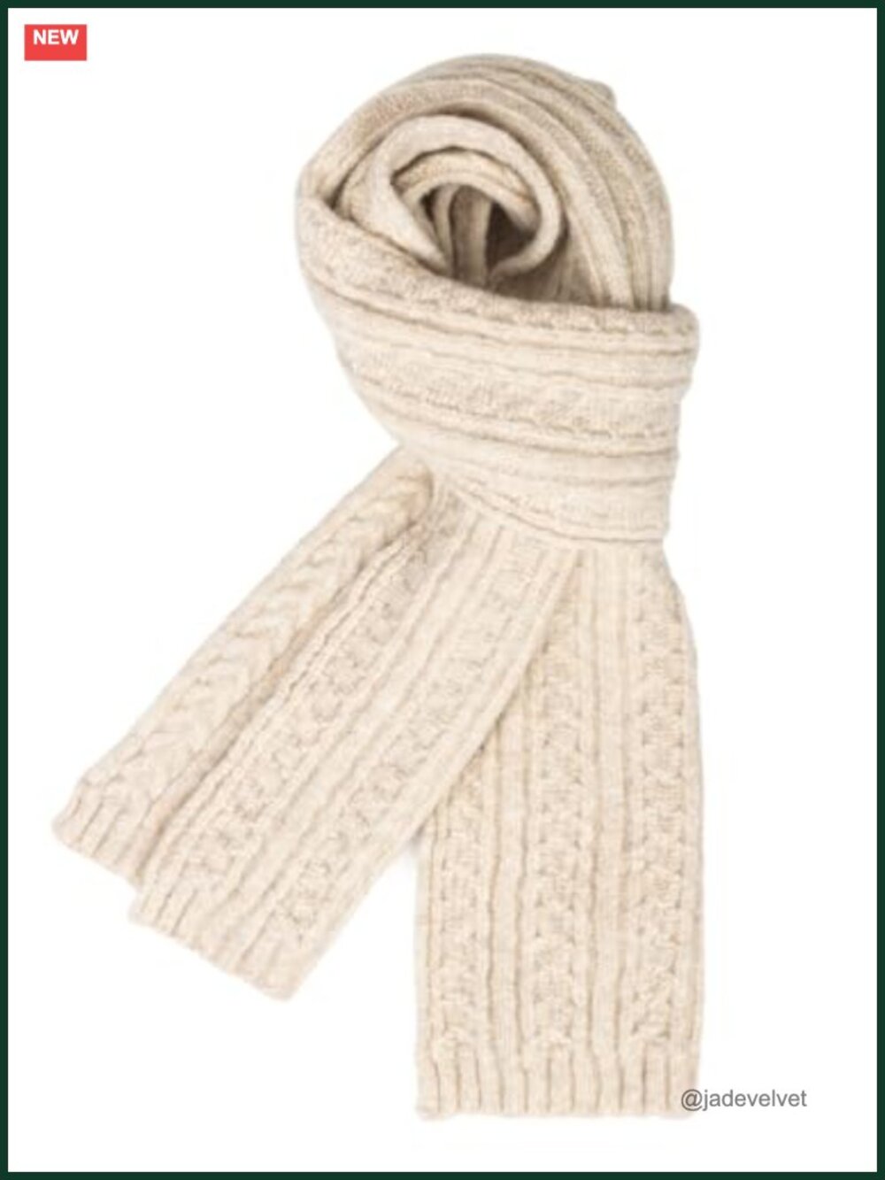 Womens Chunky Cable Knit Scarf Long Winter Neck Warmer Soft Wool Wrap